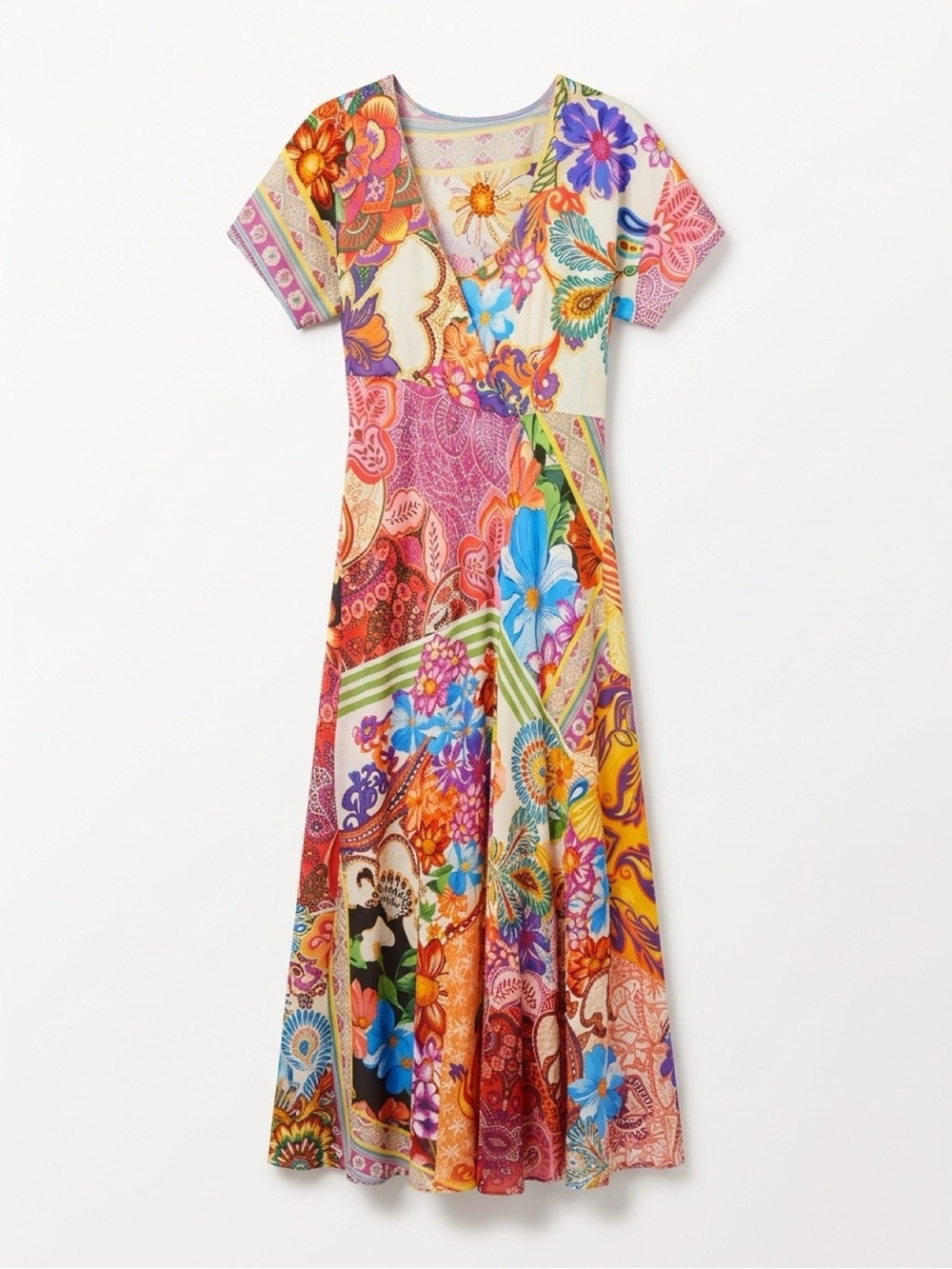 JOHNNY WAS

PATCHWORK DRESS (SLIP) -
MAGNOLIA Mae Nwts